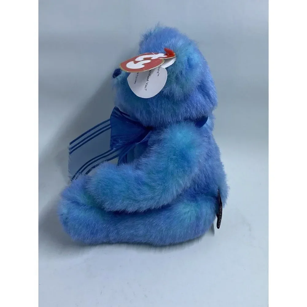 AZURE Blue Bear Ty Attic Treasures Jointed Stuffed Collectible Tags